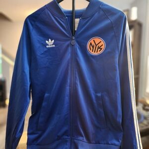 Adidas Royal Blue NY Knicks Track Jacket Size Large